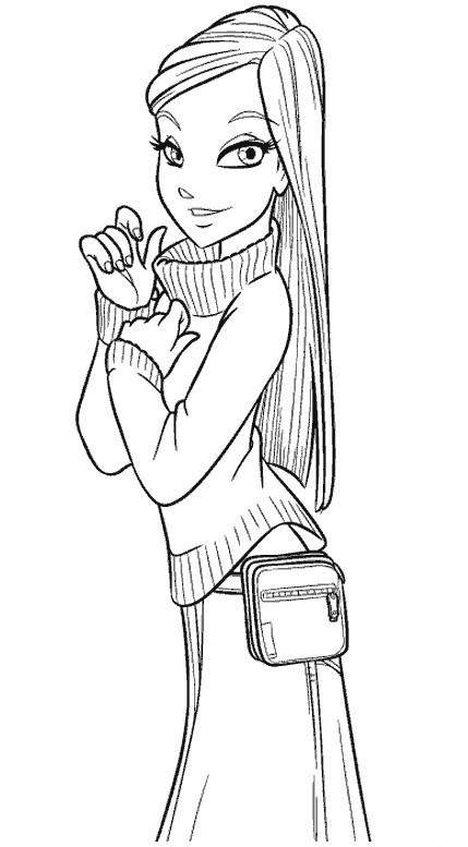 coloriage witch cornelia